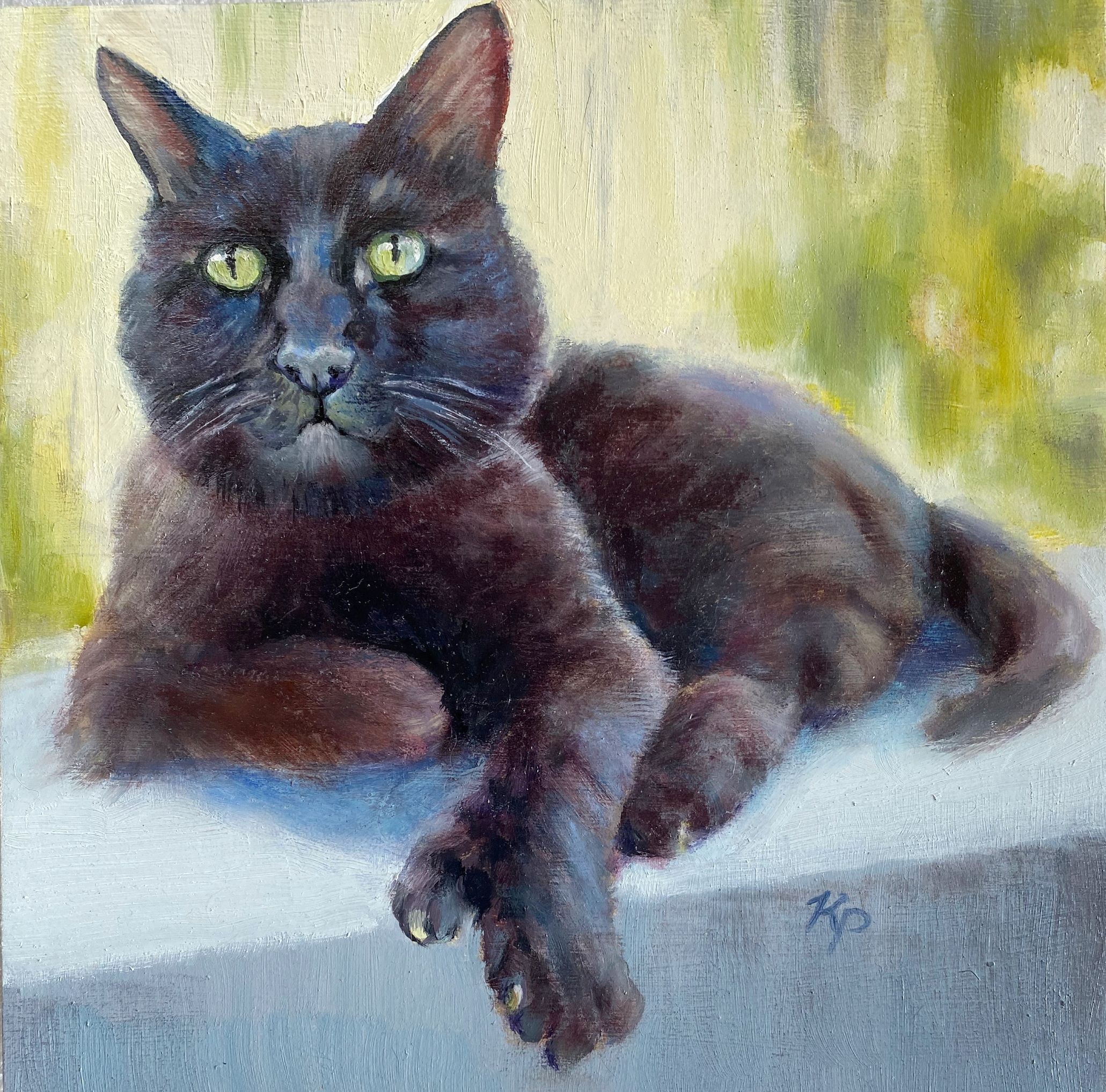 Condredge the Polydactyl Cat oil painting